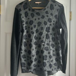 Rebecca Taylor leopard print sweater. Size L